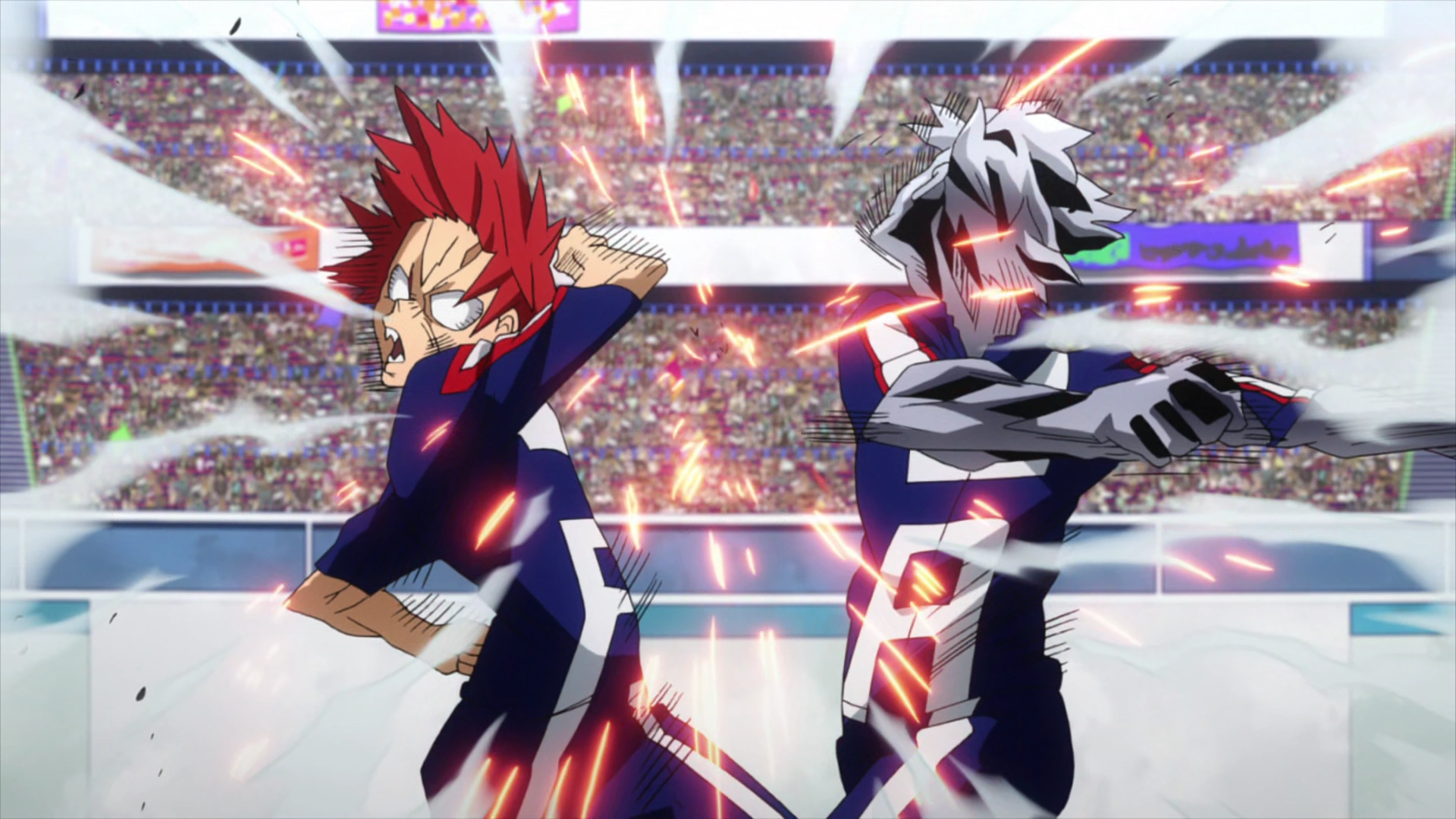 boku no hero academia kirishima vs tetsutetsu